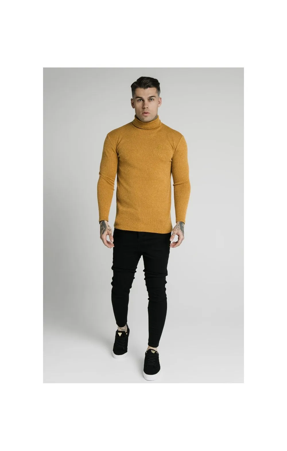 SikSilk Rib Turtle Neck - Yellow sold by Siksilk product image thumbnail 2
