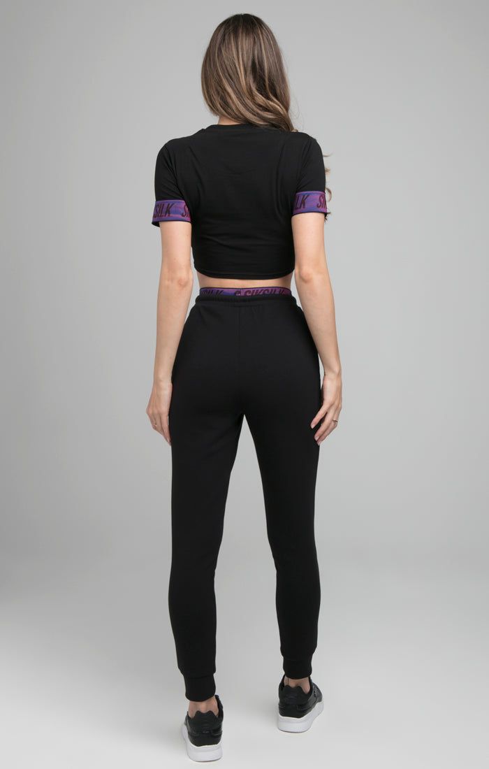 SikSilk Iridescent Crop Tee - Black sold by Siksilk product image thumbnail 4