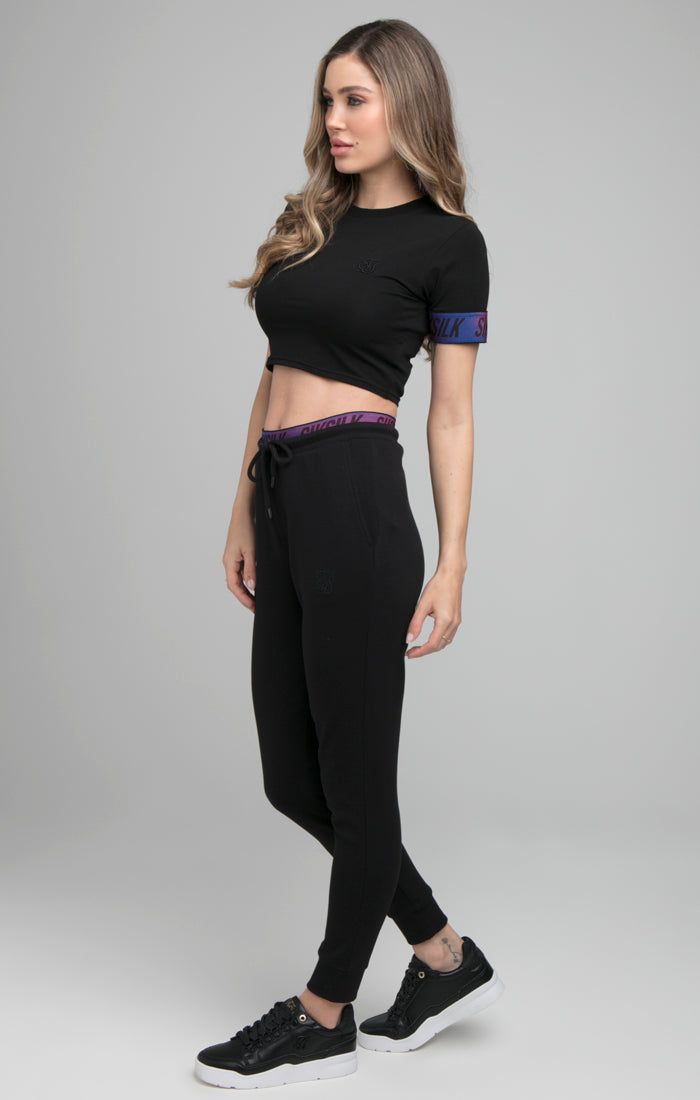 SikSilk Iridescent Crop Tee - Black sold by Siksilk product image thumbnail 5