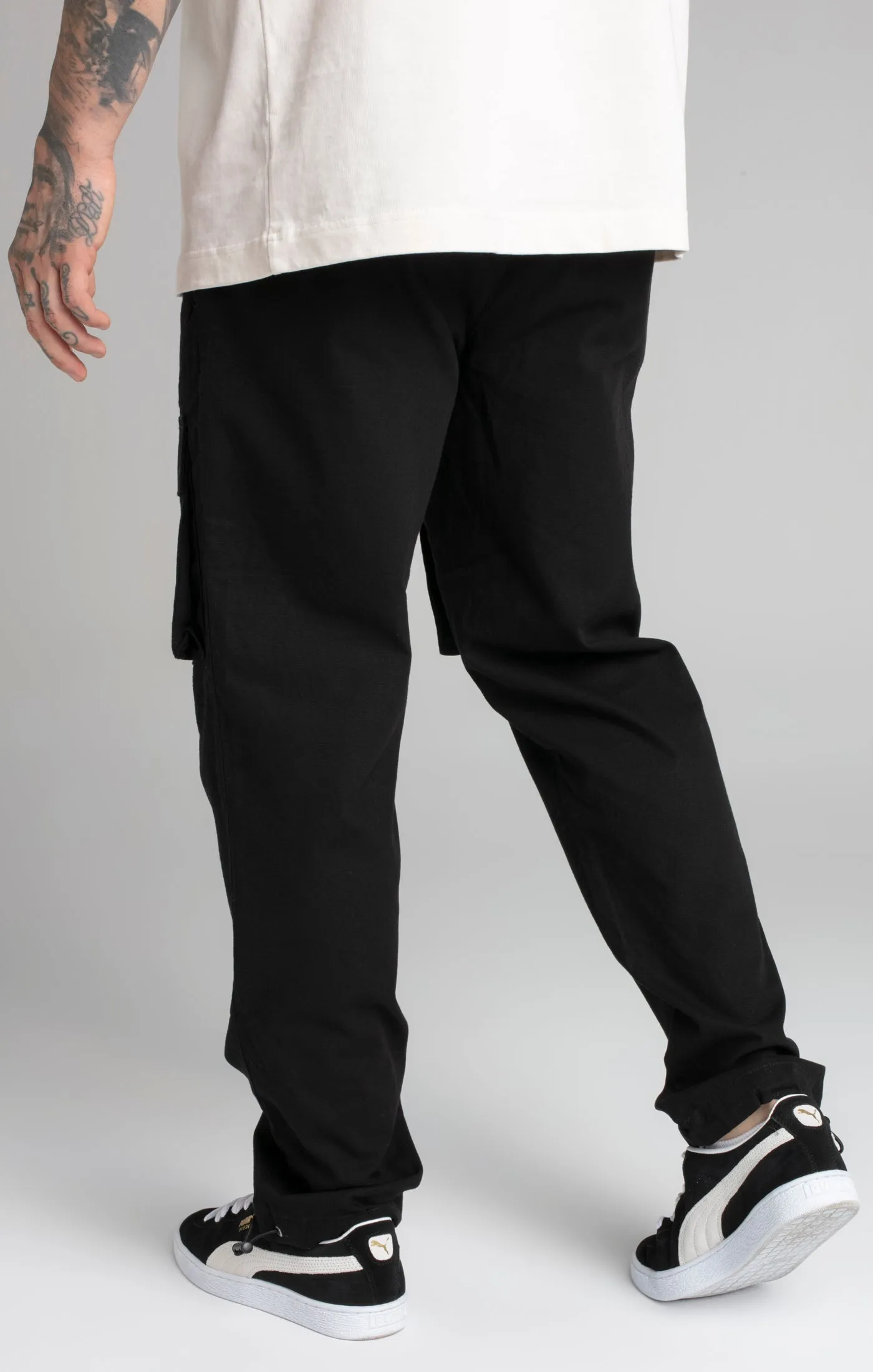 Black Ripstop Cargo Pants sold by Siksilk product image thumbnail 4