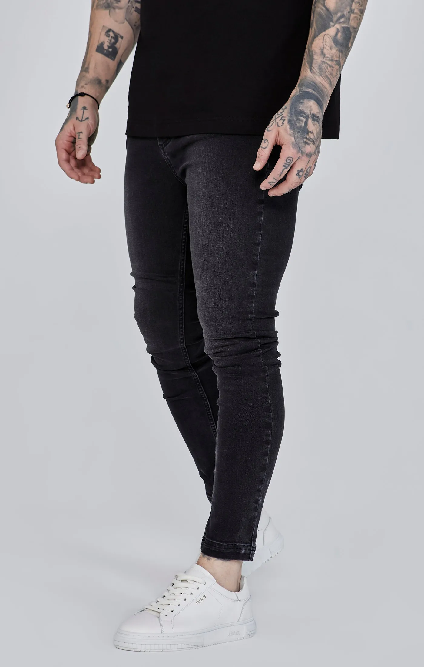 Black Skinny Jeans sold by Siksilk