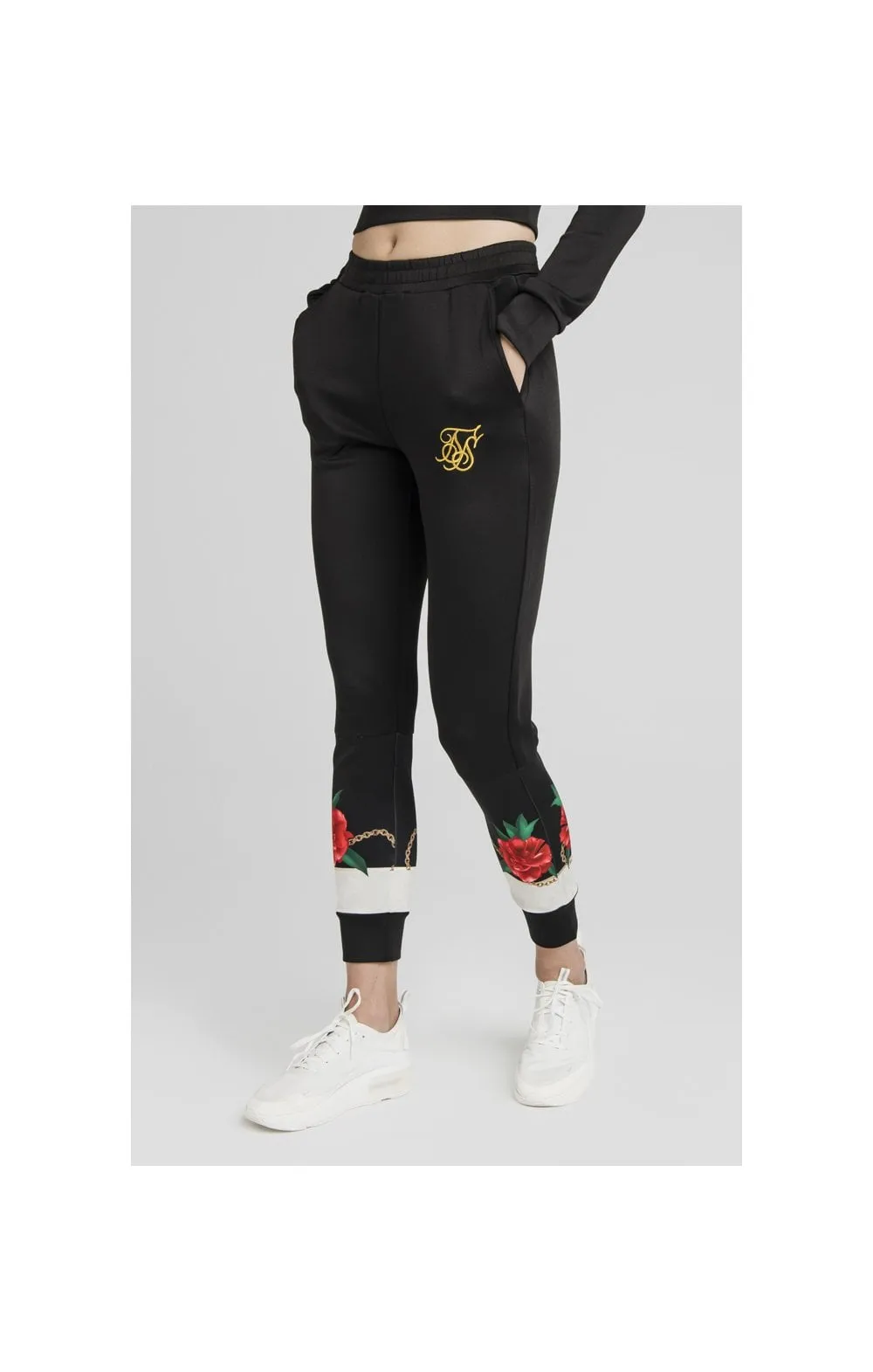 SikSilk Majestic Track Pants - Black sold by Siksilk