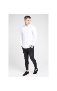 SikSilk L/S Smart Shirt - White sold by Siksilk