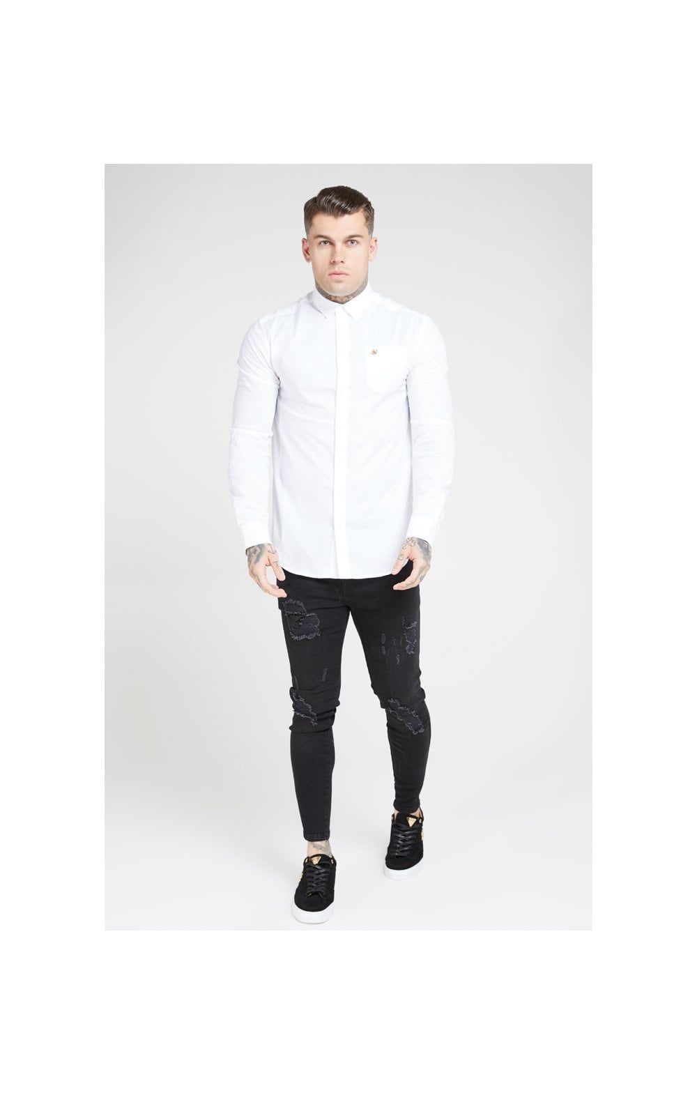 SikSilk L/S Smart Shirt - White sold by Siksilk product image thumbnail 5