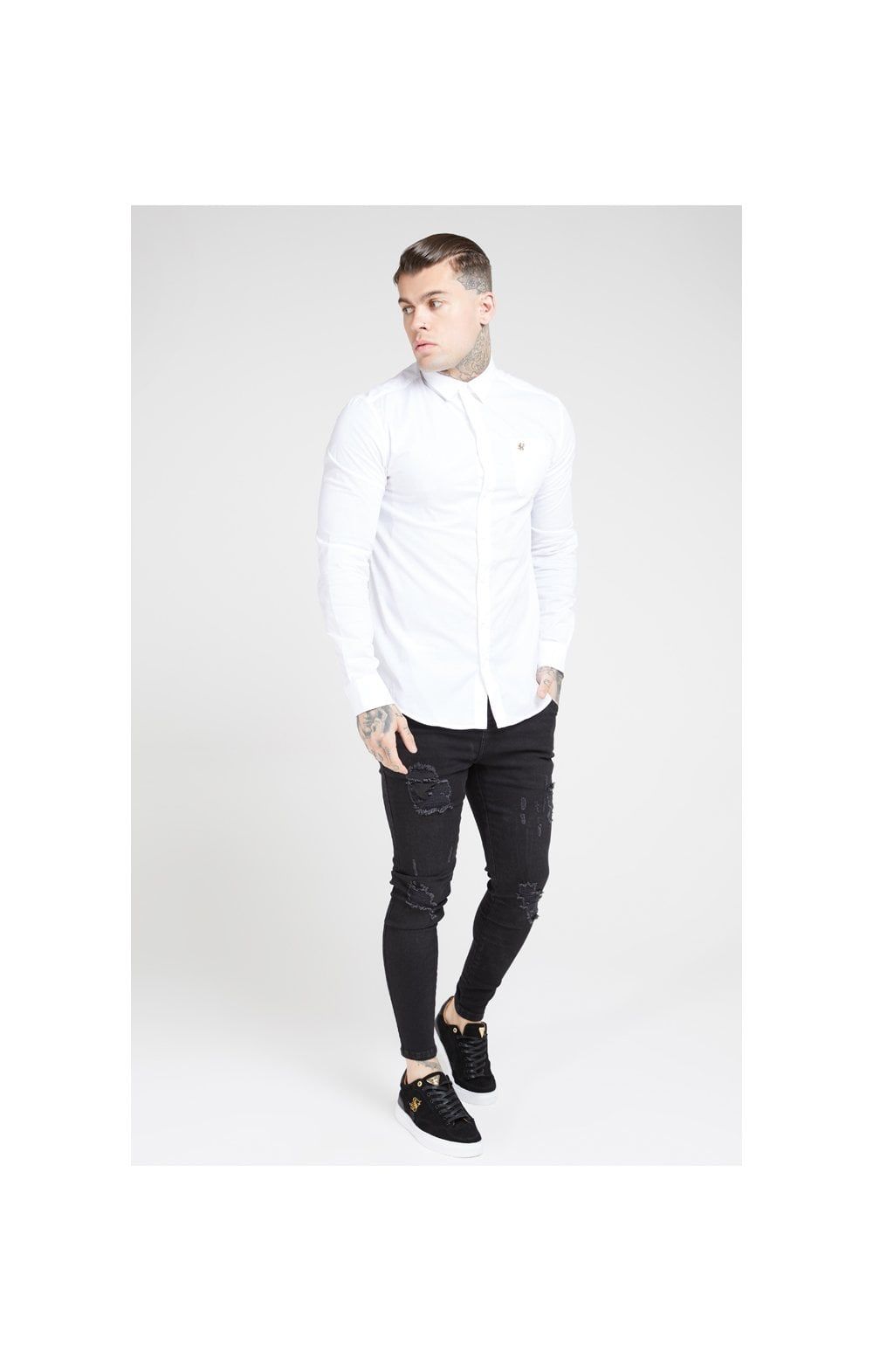 SikSilk L/S Smart Shirt - White sold by Siksilk product image thumbnail 4