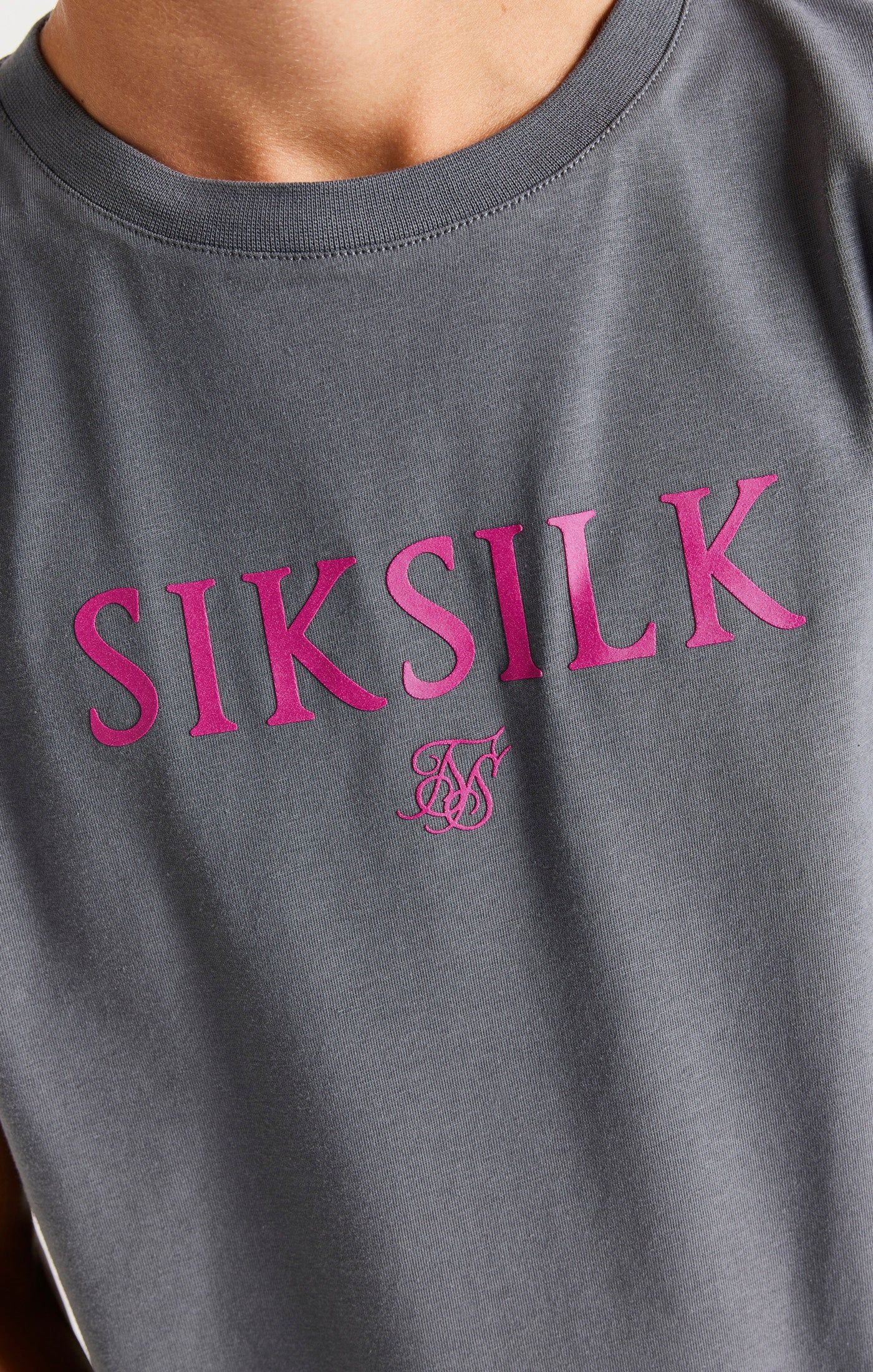 Boys Grey Branded T-Shirt sold by Siksilk product image thumbnail 2