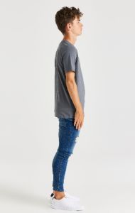 Boys Grey Branded T-Shirt sold by Siksilk