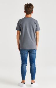 Boys Grey Branded T-Shirt sold by Siksilk