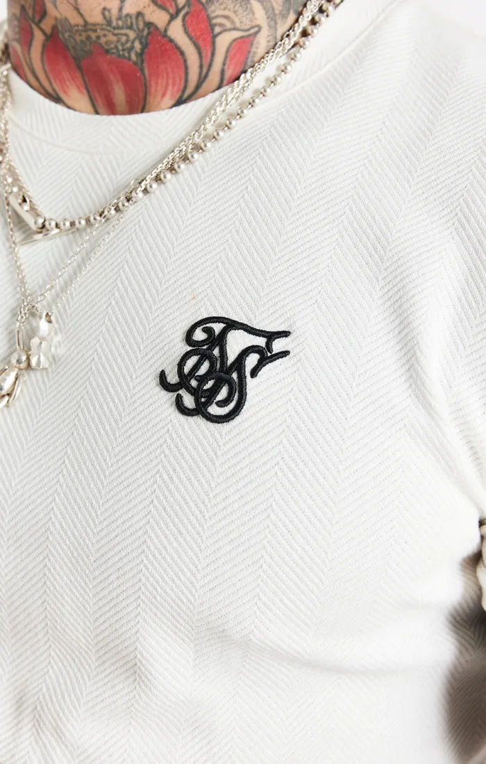 Snow Marl Herringbone Muscle Fit T-Shirt sold by Siksilk product image thumbnail 2