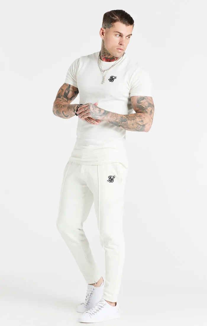 Snow Marl Herringbone Muscle Fit T-Shirt sold by Siksilk product image thumbnail 4