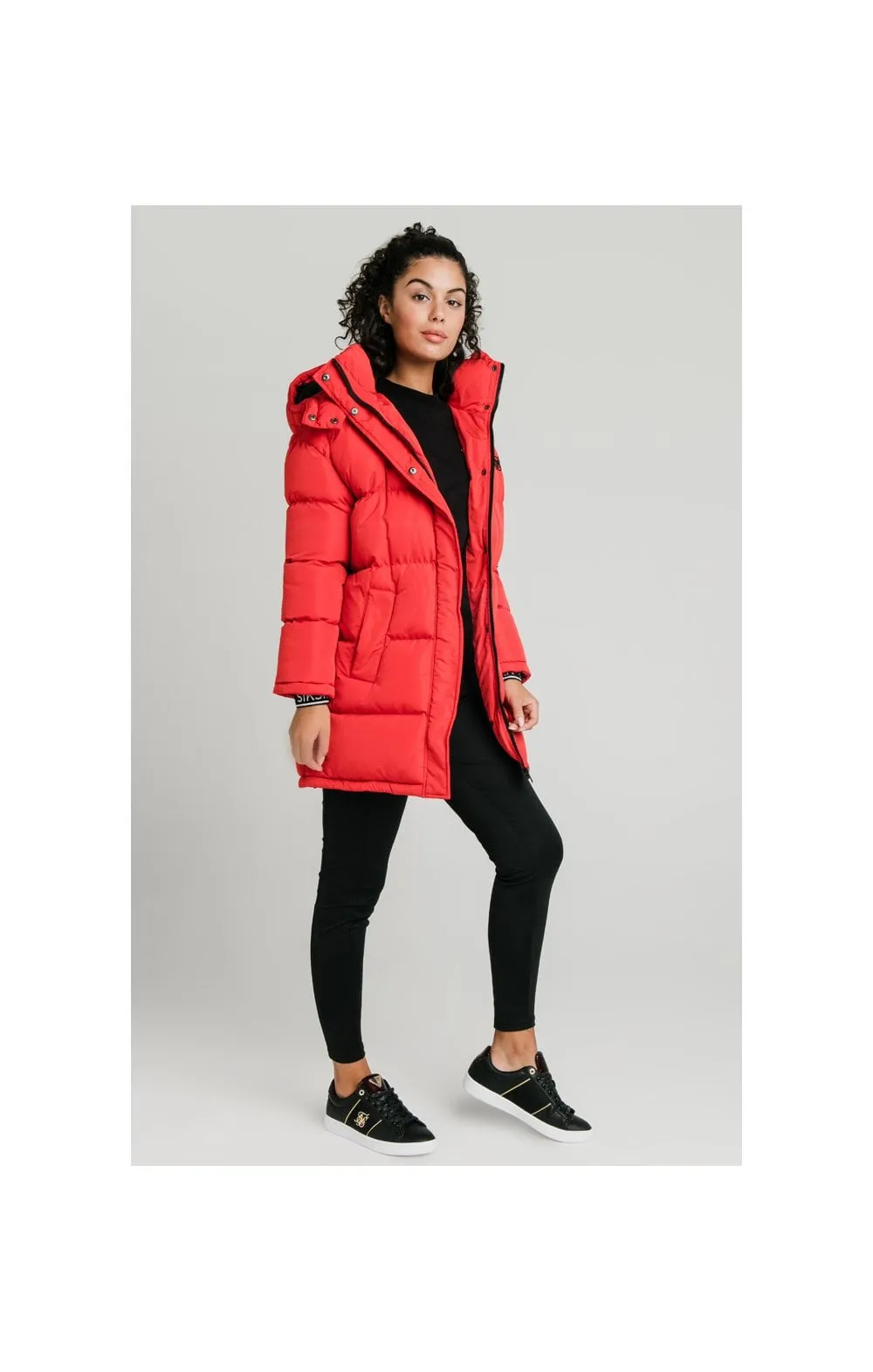SikSilk Longline Padded Jacket - Red sold by Siksilk product image thumbnail 5