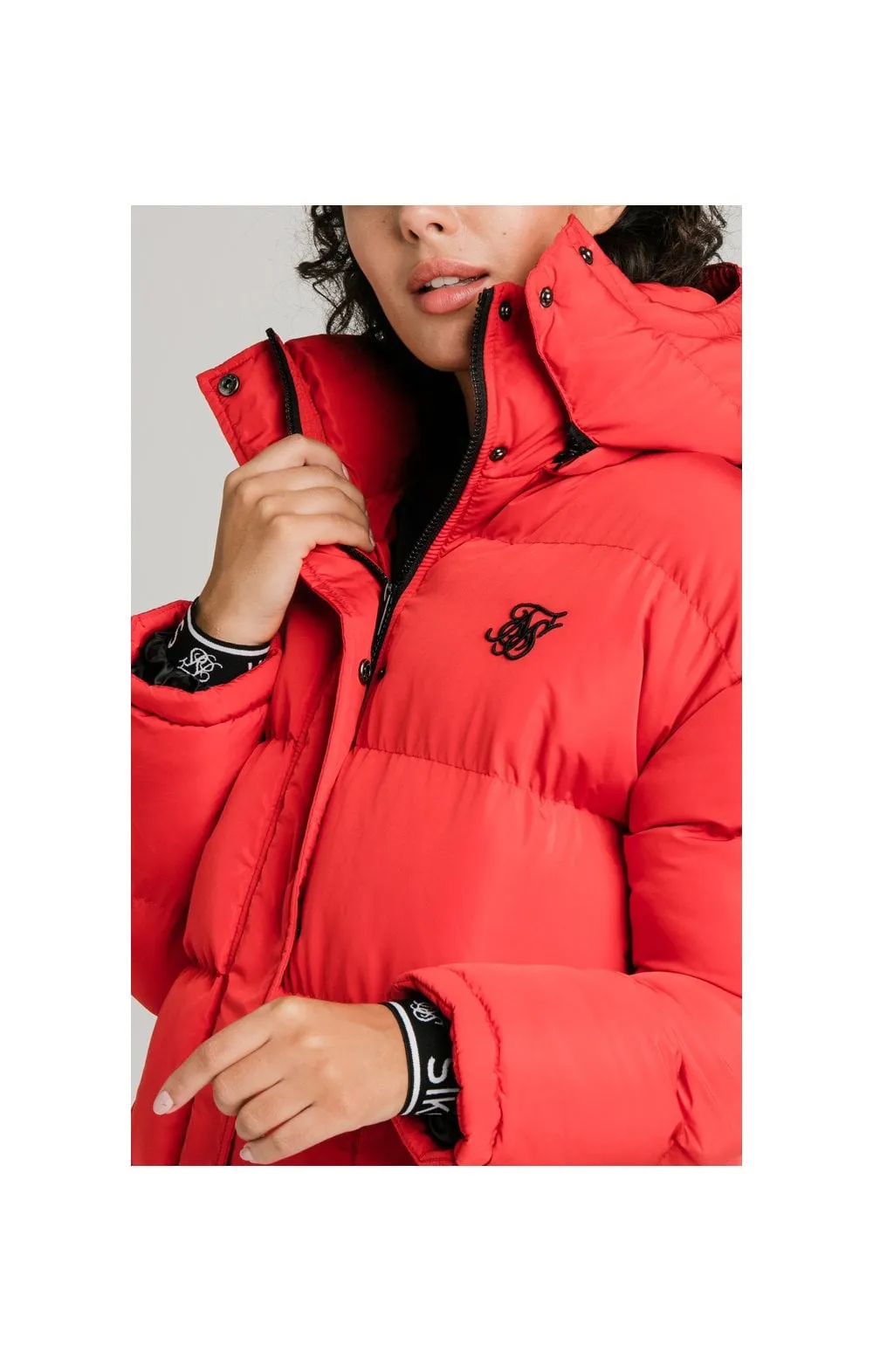 SikSilk Longline Padded Jacket - Red sold by Siksilk product image thumbnail 2