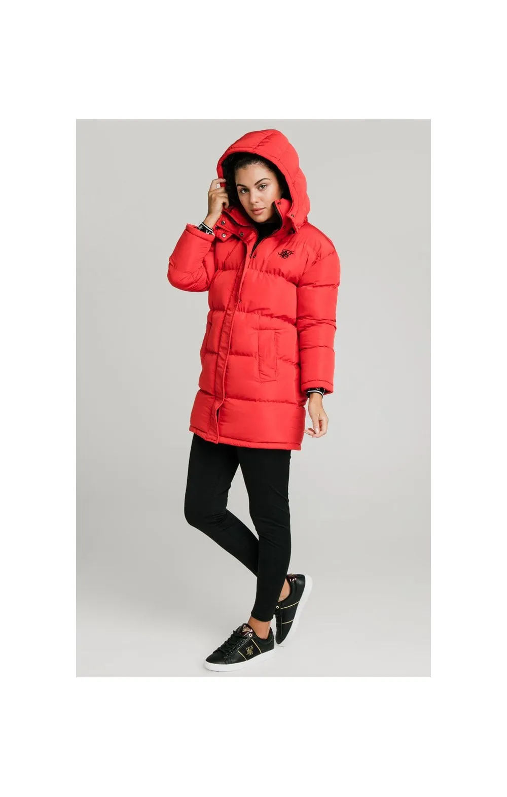 SikSilk Longline Padded Jacket - Red sold by Siksilk product image thumbnail 3