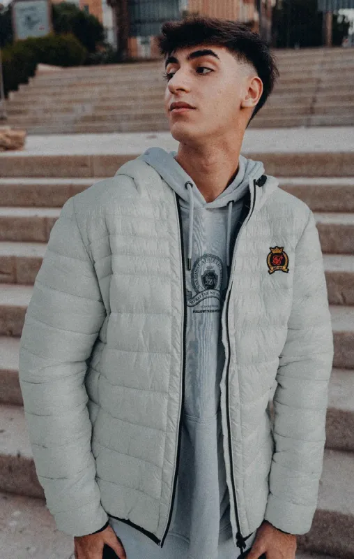 Grey Packable Bubble Jacket sold by Siksilk