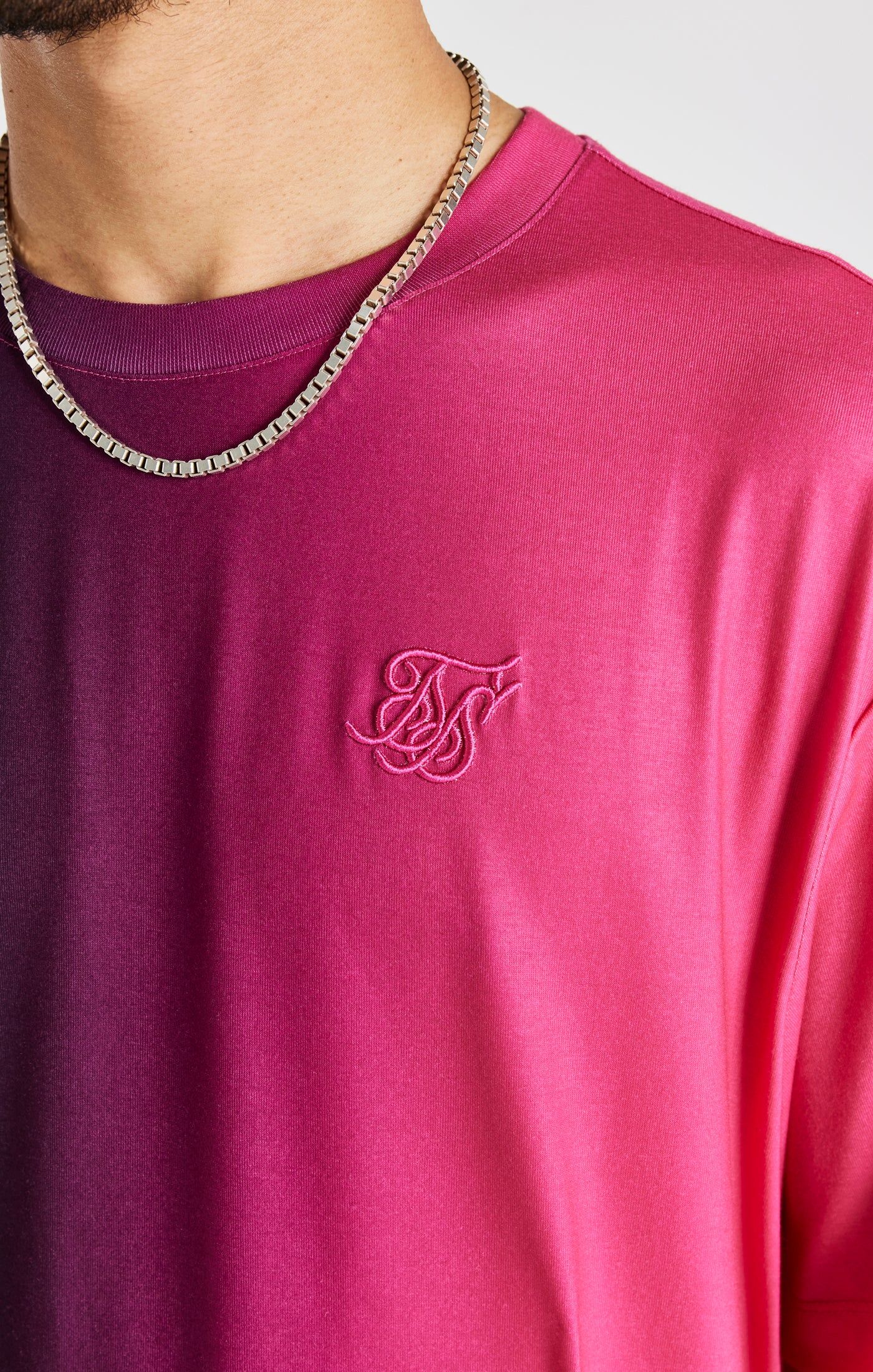 Black Print Oversized Short Sleeve T-Shirt sold by Siksilk product image thumbnail 2