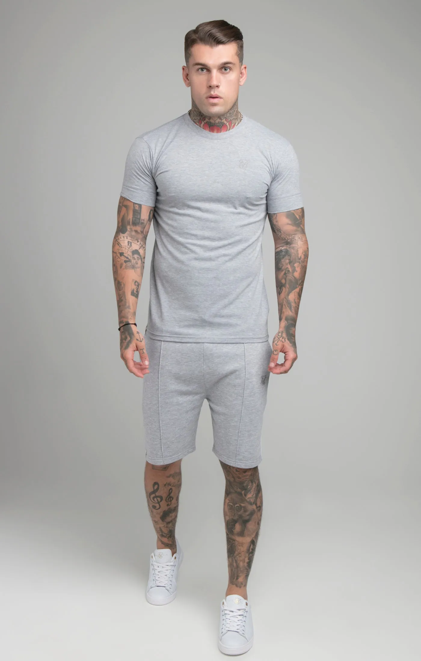 Grey Marl Smart T-Shirt sold by Siksilk product image thumbnail 3