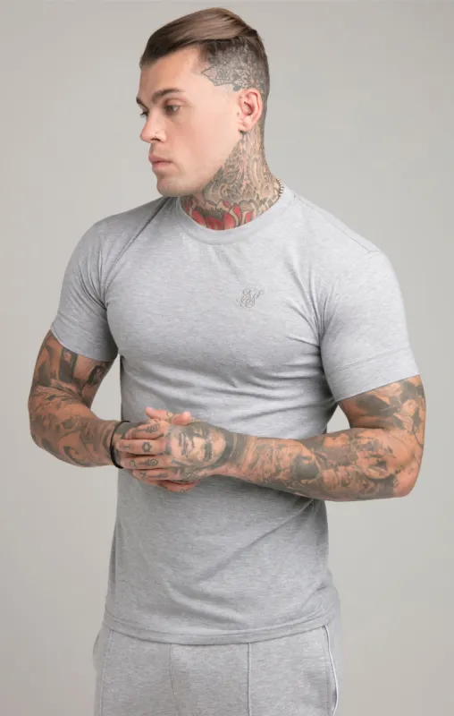 Grey Marl Smart T-Shirt sold by Siksilk