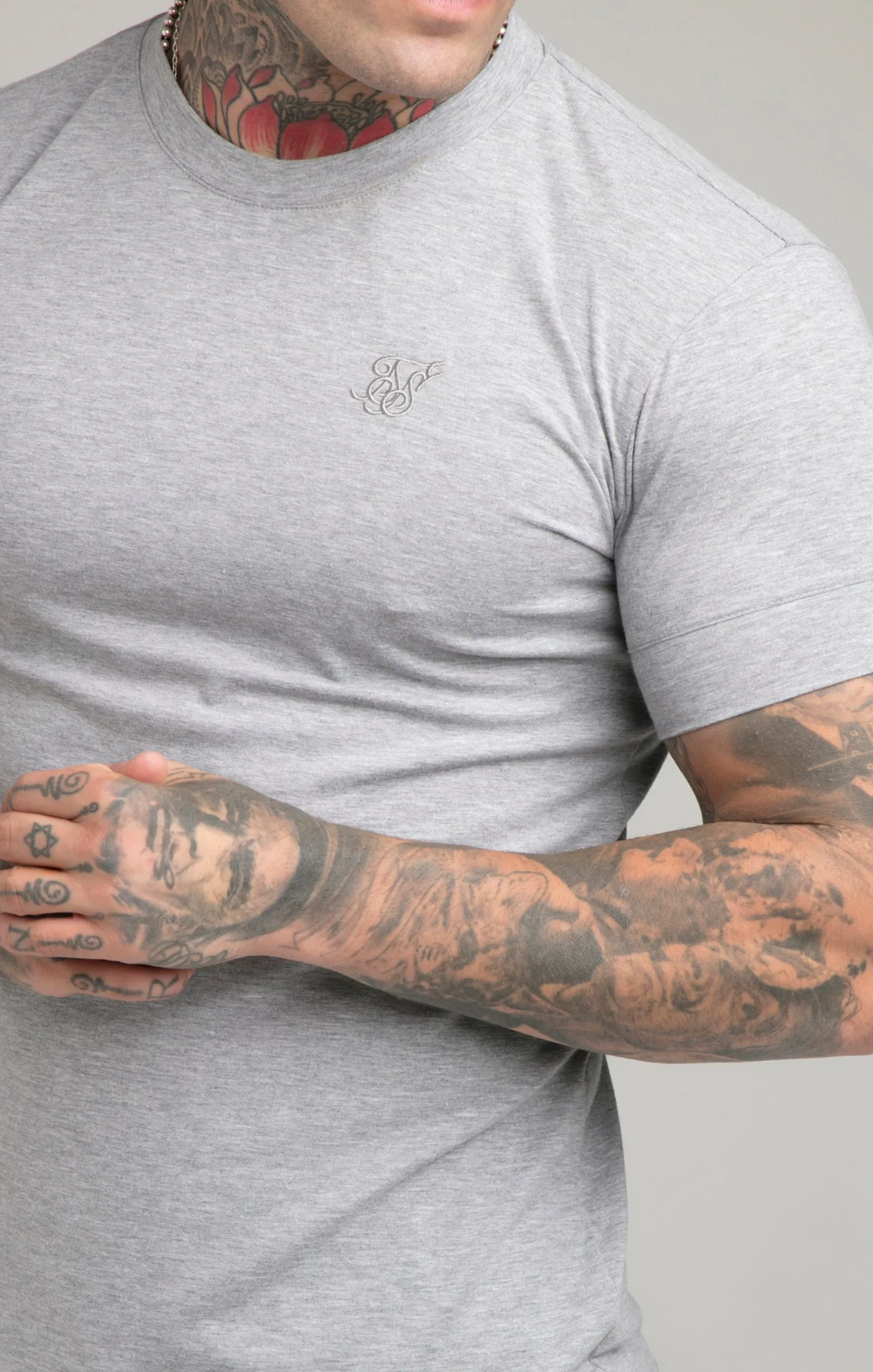 Grey Marl Smart T-Shirt sold by Siksilk product image thumbnail 2