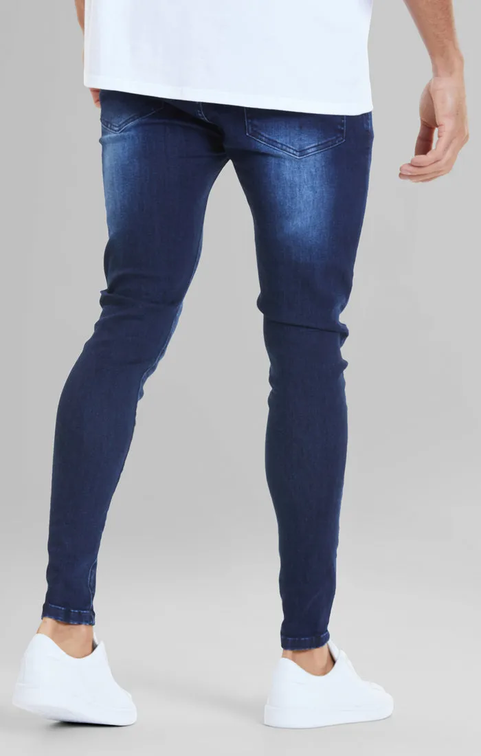 Blue Embossed Print Skinny Jean sold by Siksilk product image thumbnail 3