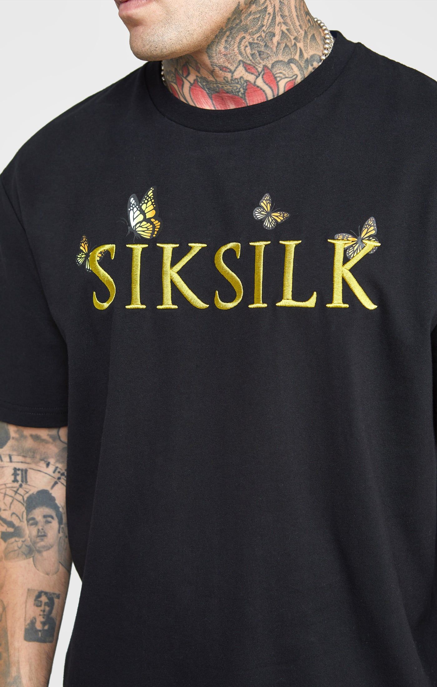 Black Butterfly Oversized T-Shirt sold by Siksilk product image thumbnail 2