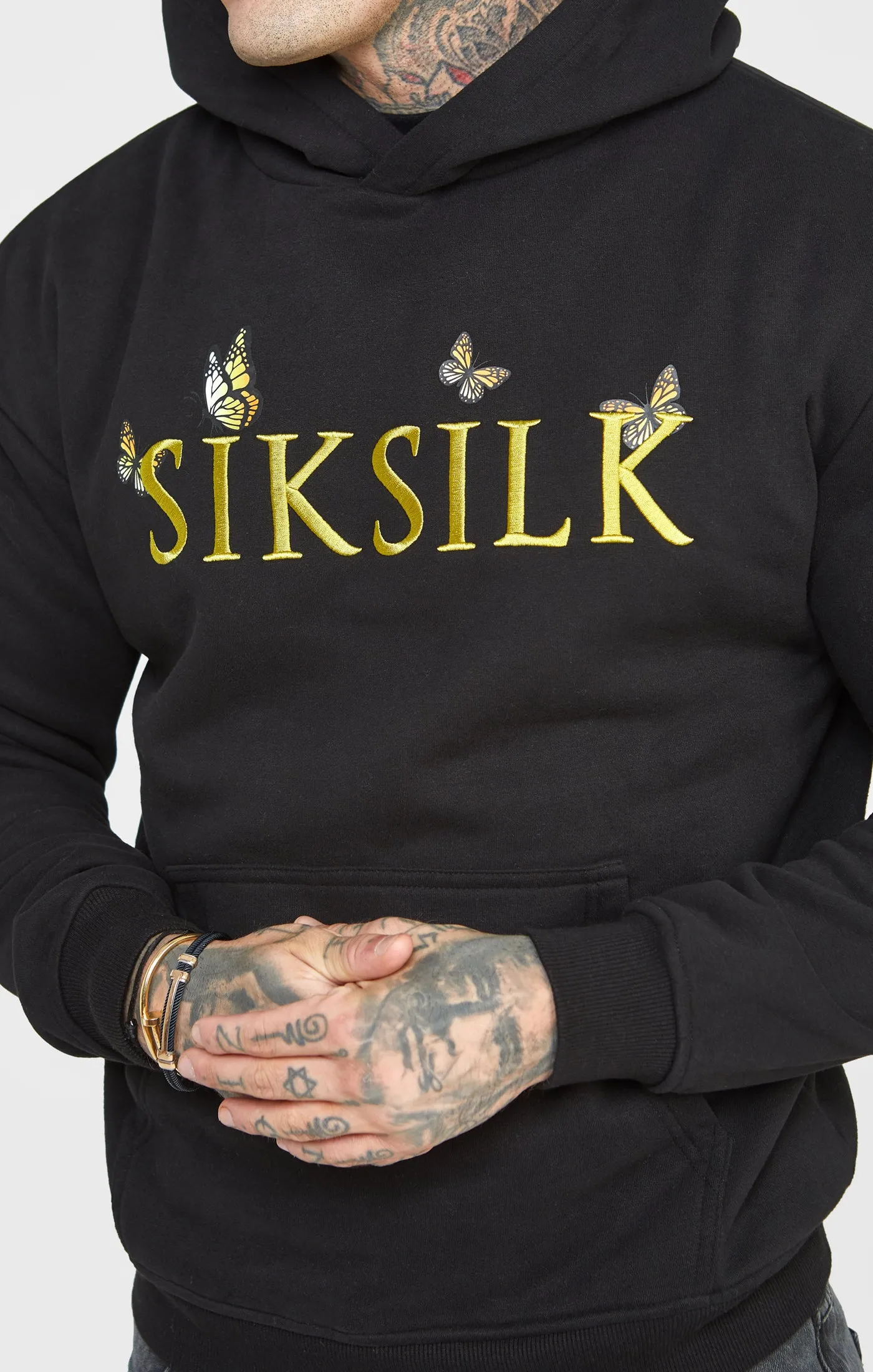 Black Butterfly Oversized Hoodie sold by Siksilk product image thumbnail 2