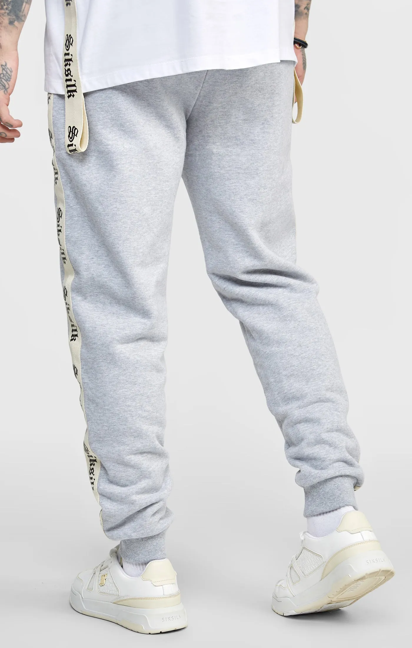 Grey Jogger Pant W Gothic Taping sold by Siksilk product image thumbnail 4