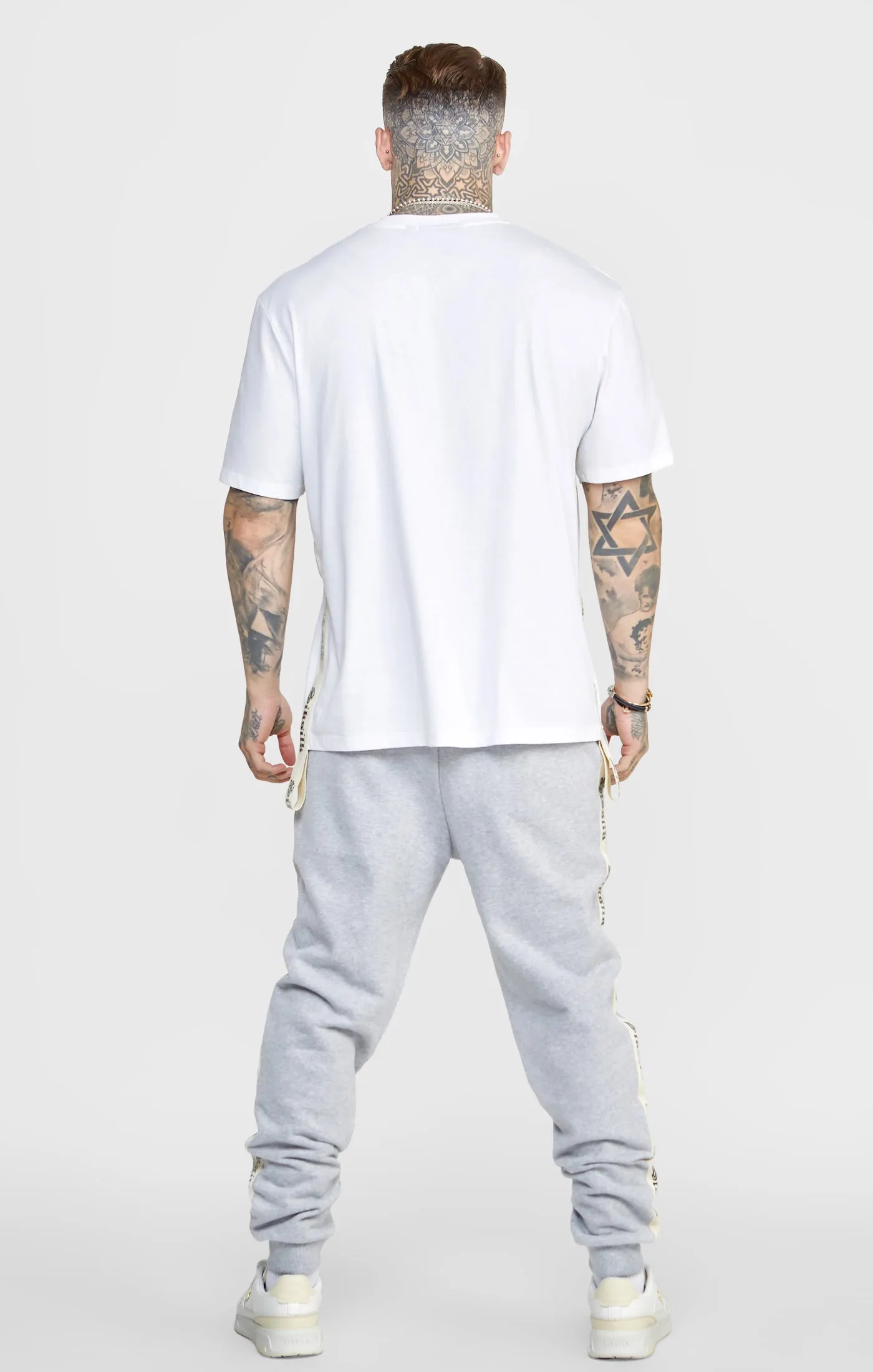 Grey Jogger Pant W Gothic Taping sold by Siksilk product image thumbnail 5