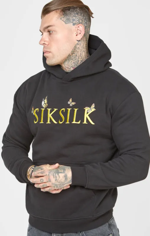 Black Butterfly Oversized Hoodie sold by Siksilk