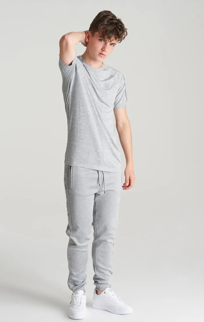 Boys Grey Marl Panelled T-Shirt sold by Siksilk product image thumbnail 4