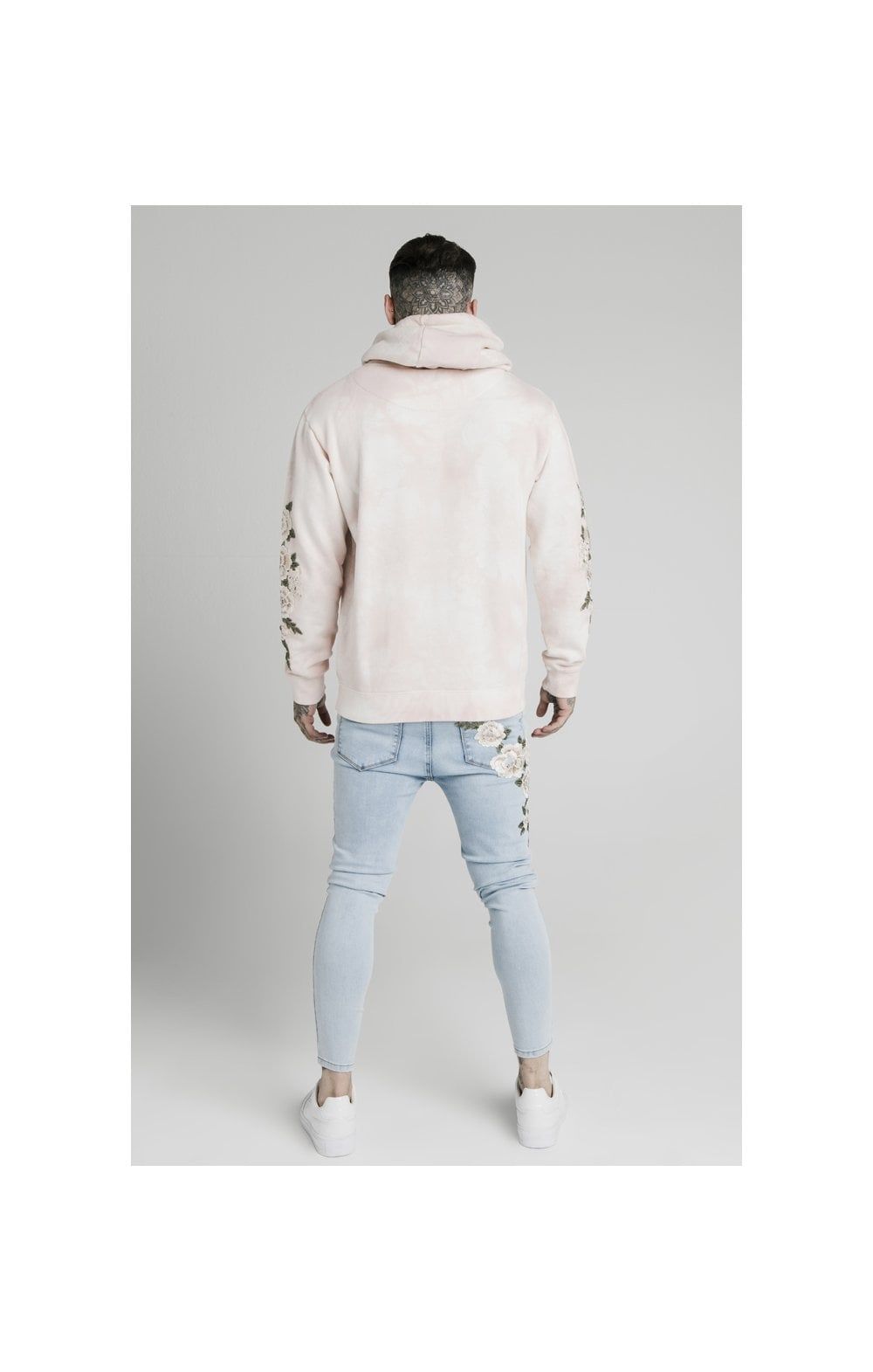 SikSilk Drop Crotch Pleated Applique Jeans - White sold by Siksilk product image thumbnail 5