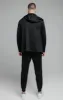 Black Inset Crown Zip Through Hoodie sold by Siksilk