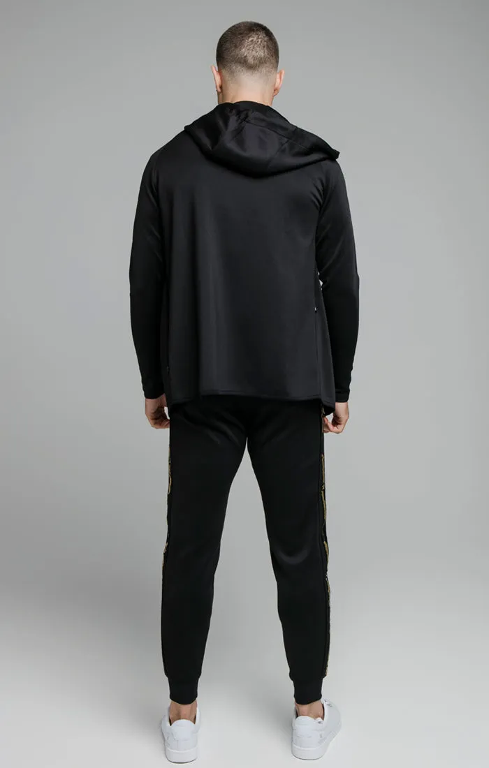 Black Inset Crown Zip Through Hoodie sold by Siksilk product image thumbnail 3