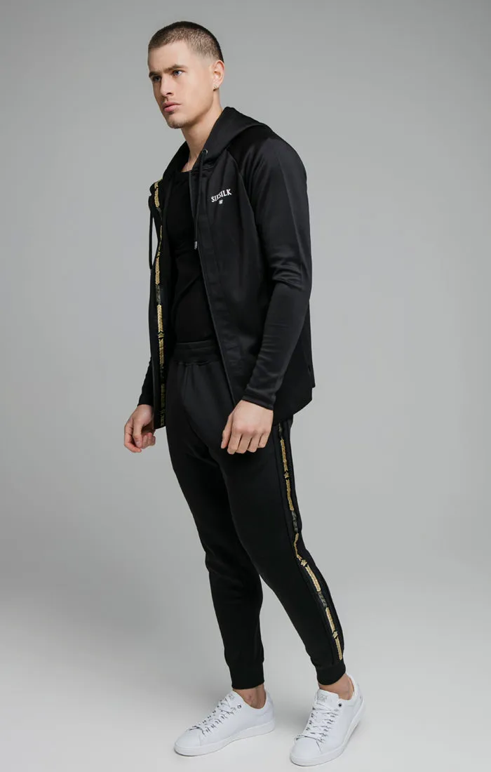 Black Inset Crown Zip Through Hoodie sold by Siksilk product image thumbnail 2