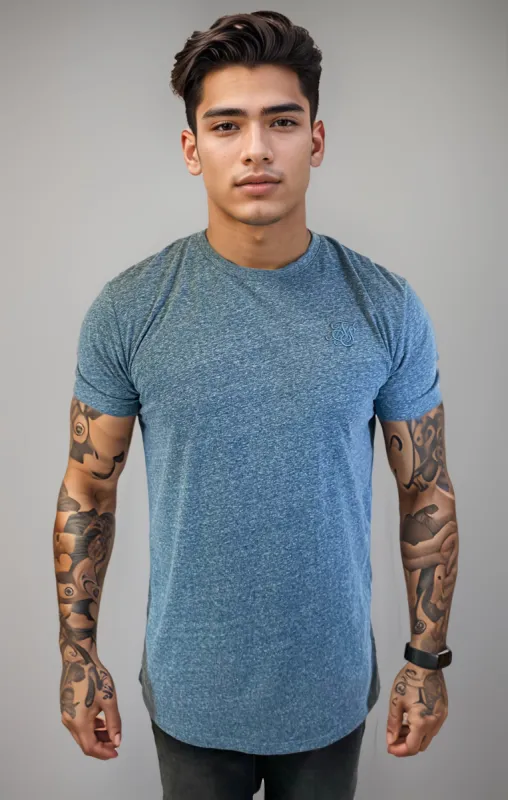 Blue Marl T-Shirt sold by Siksilk