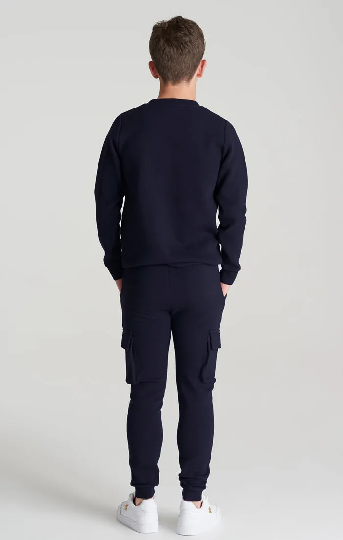 Boys Navy Cargo Jogger sold by Siksilk product image thumbnail 5
