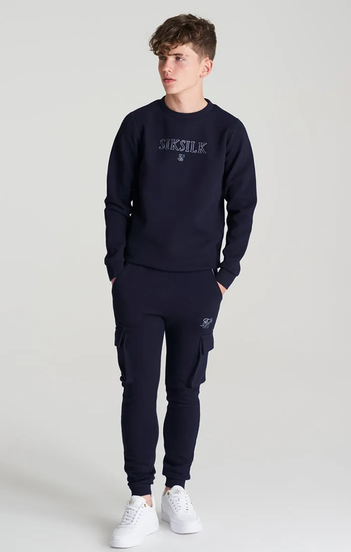 Boys Navy Cargo Jogger sold by Siksilk product image thumbnail 4
