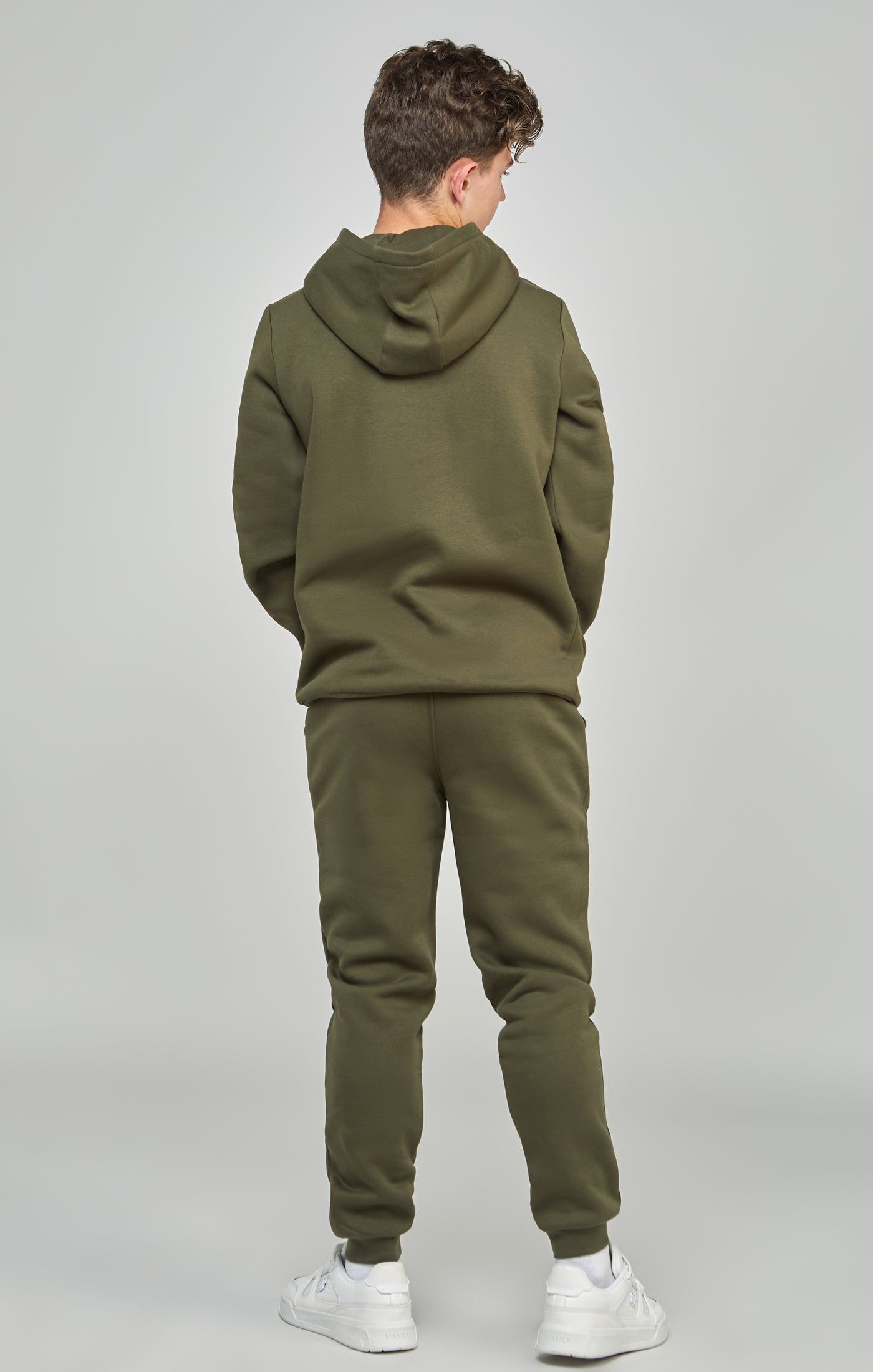 Boys Khaki Essentials Hoodie sold by Siksilk product image thumbnail 5