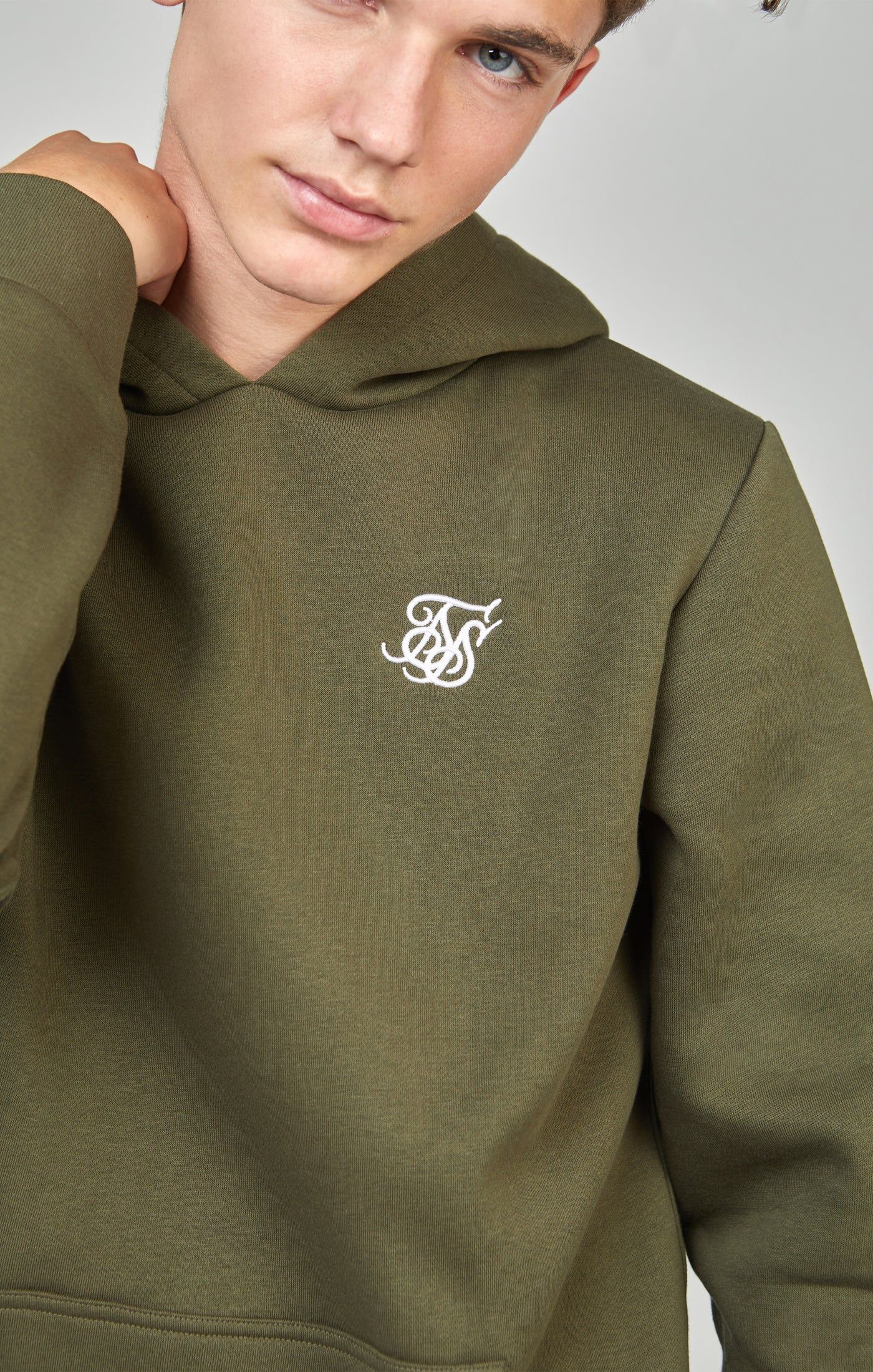 Boys Khaki Essentials Hoodie sold by Siksilk product image thumbnail 3