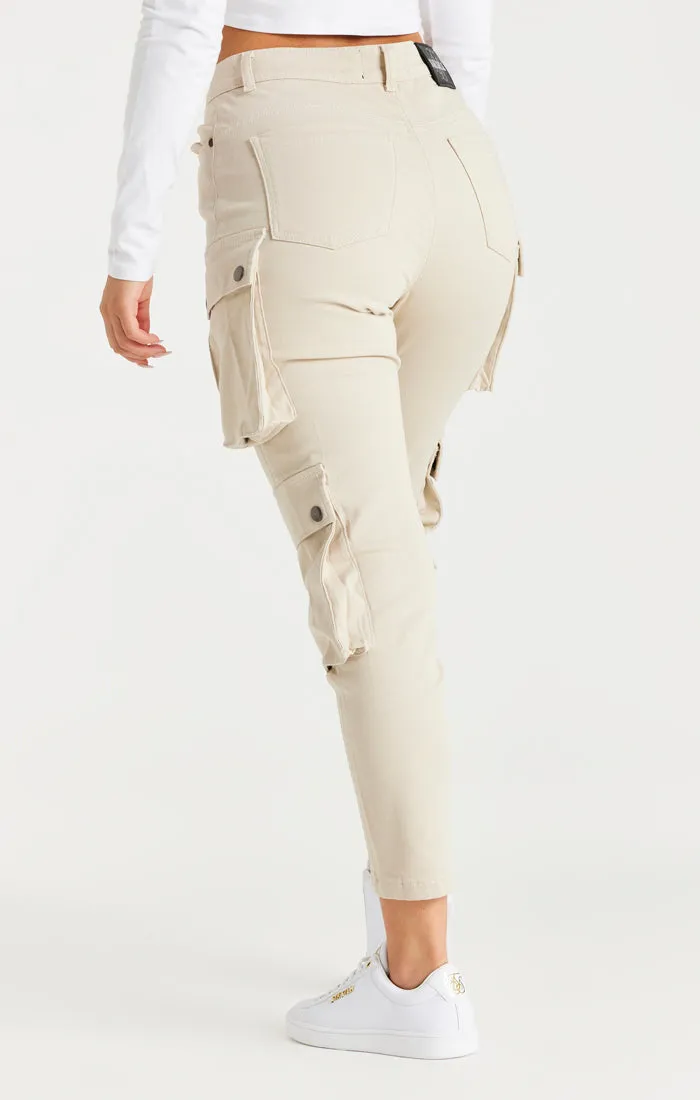 Beige Cargo Pant sold by Siksilk product image thumbnail 3