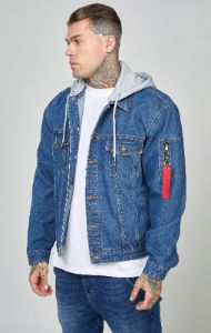 Denim Flight Jacket sold by Siksilk