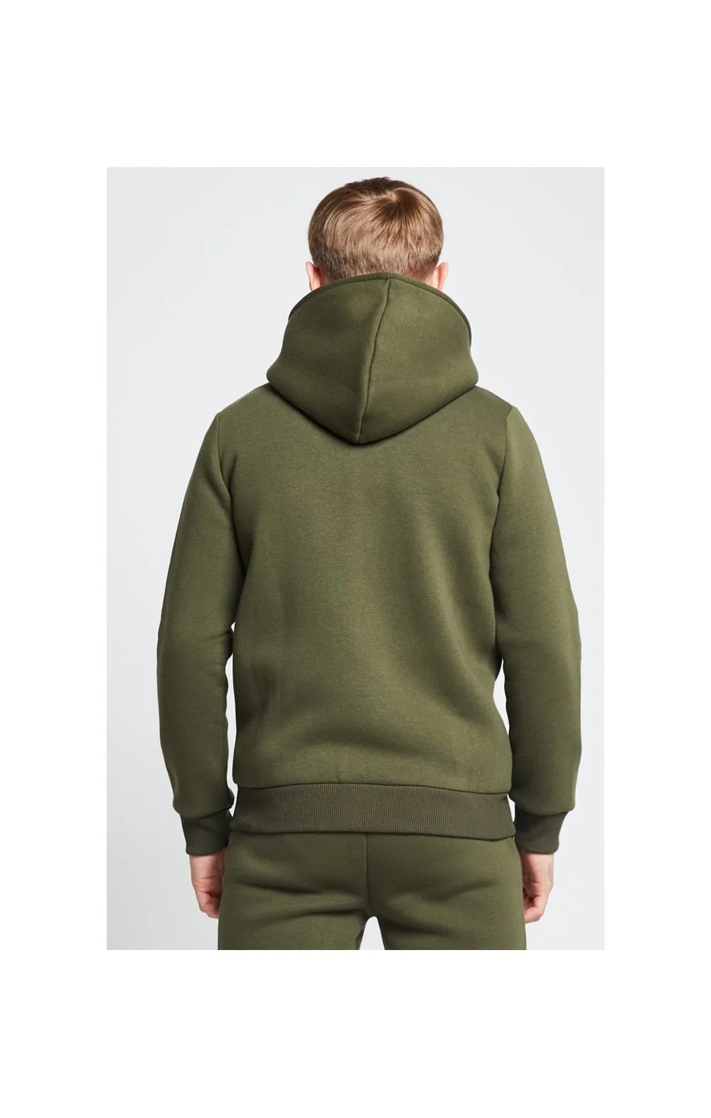 Illusive London Zip Through Hoodie - Khaki sold by Siksilk product image thumbnail 4