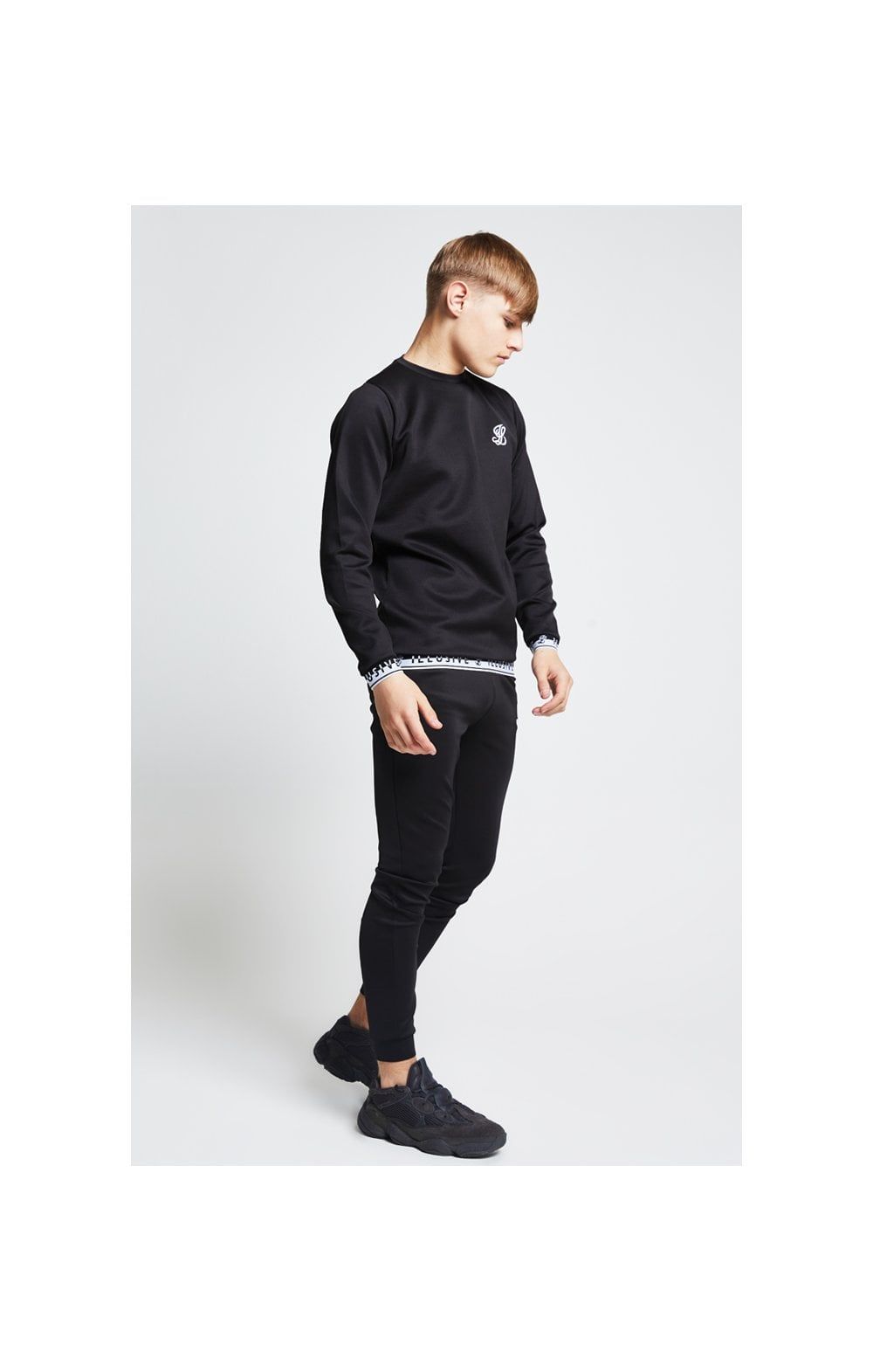 Illusive London Taped Crew Sweater - Black sold by Siksilk product image thumbnail 4