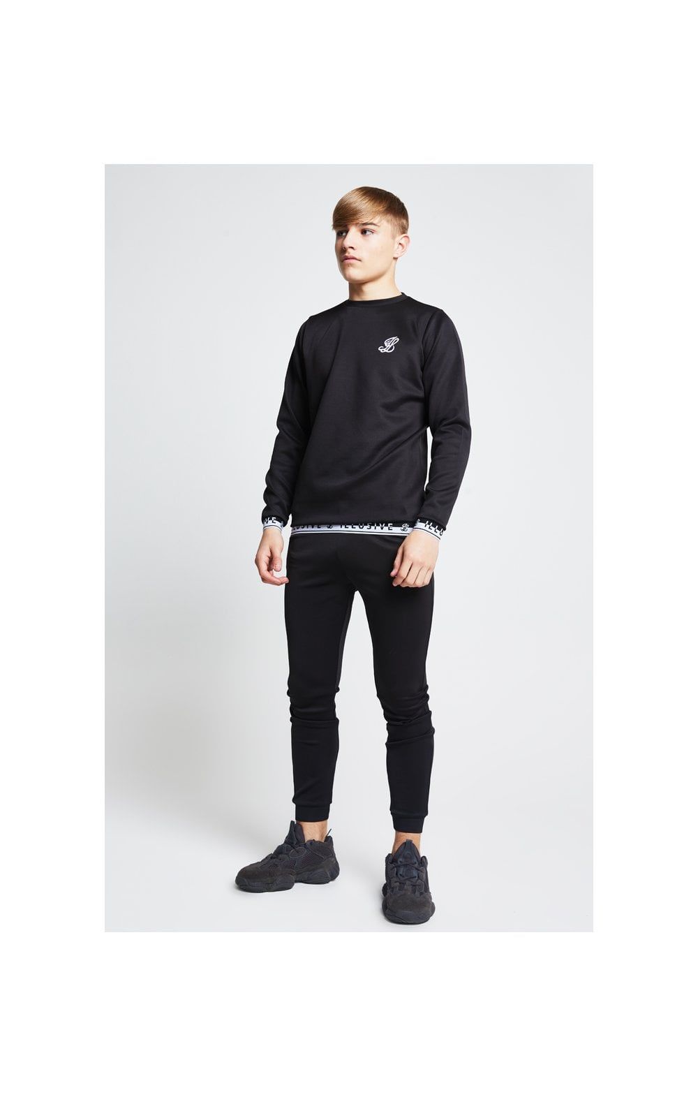Illusive London Taped Crew Sweater - Black sold by Siksilk product image thumbnail 3