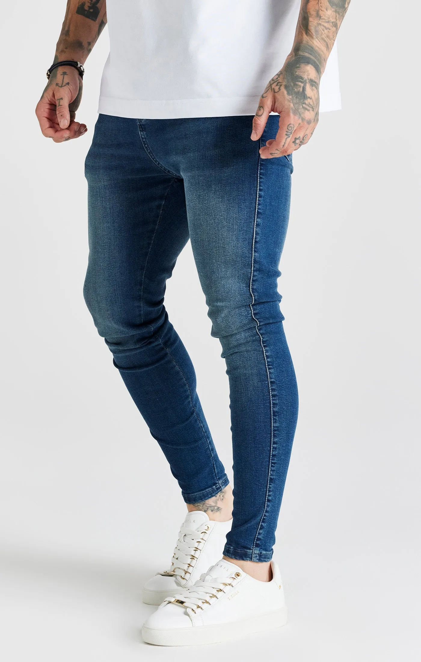 Skinny Jeans Blue Washed sold by Siksilk