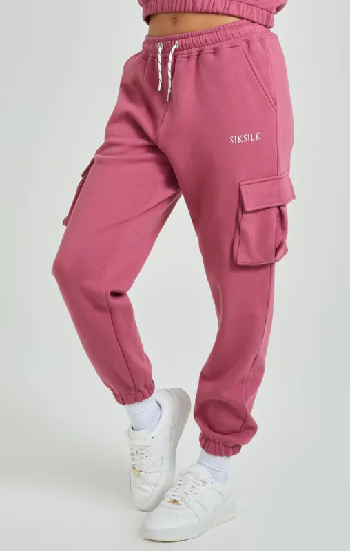 Pink Cargo Pocket Joggers sold by Siksilk