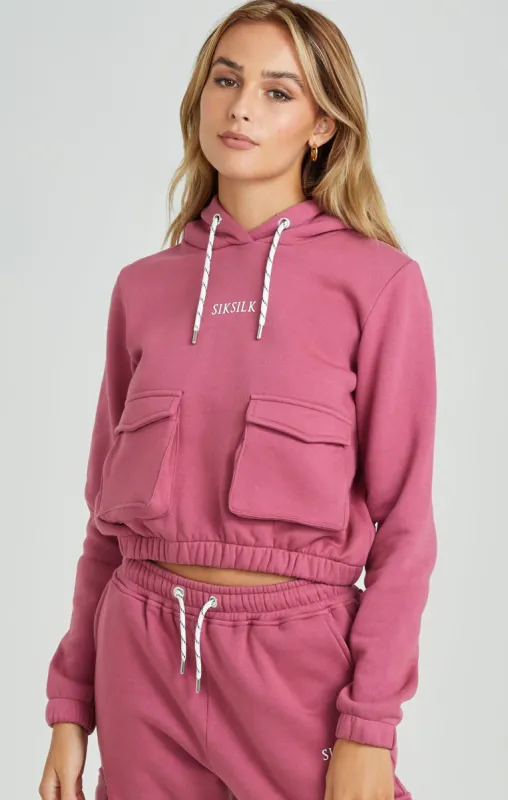 Pink Cargo Pocket Hoodie sold by Siksilk
