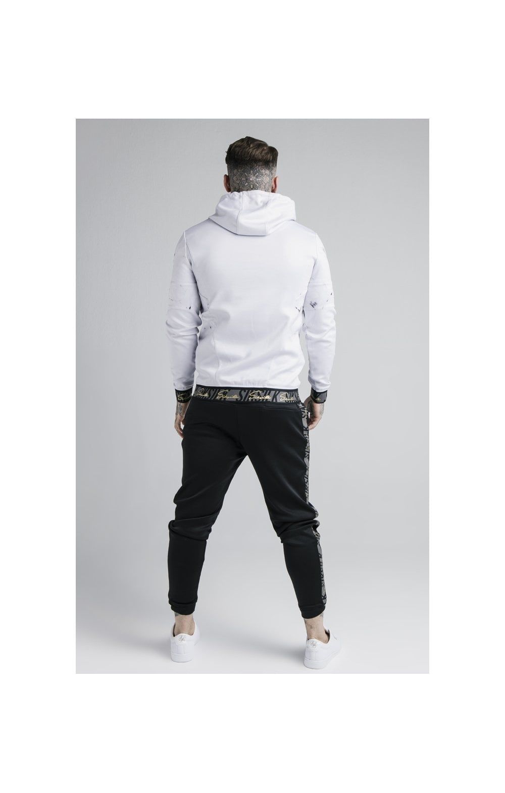SikSilk Luxe Overhead Hoodie - Grey & White sold by Siksilk product image thumbnail 4