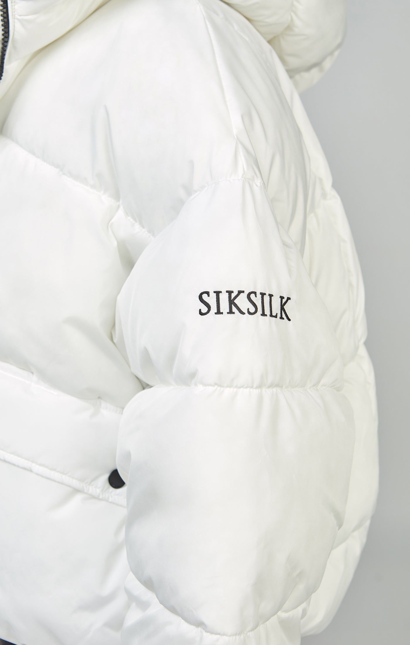 White Oversized Padded Coat sold by Siksilk product image thumbnail 3