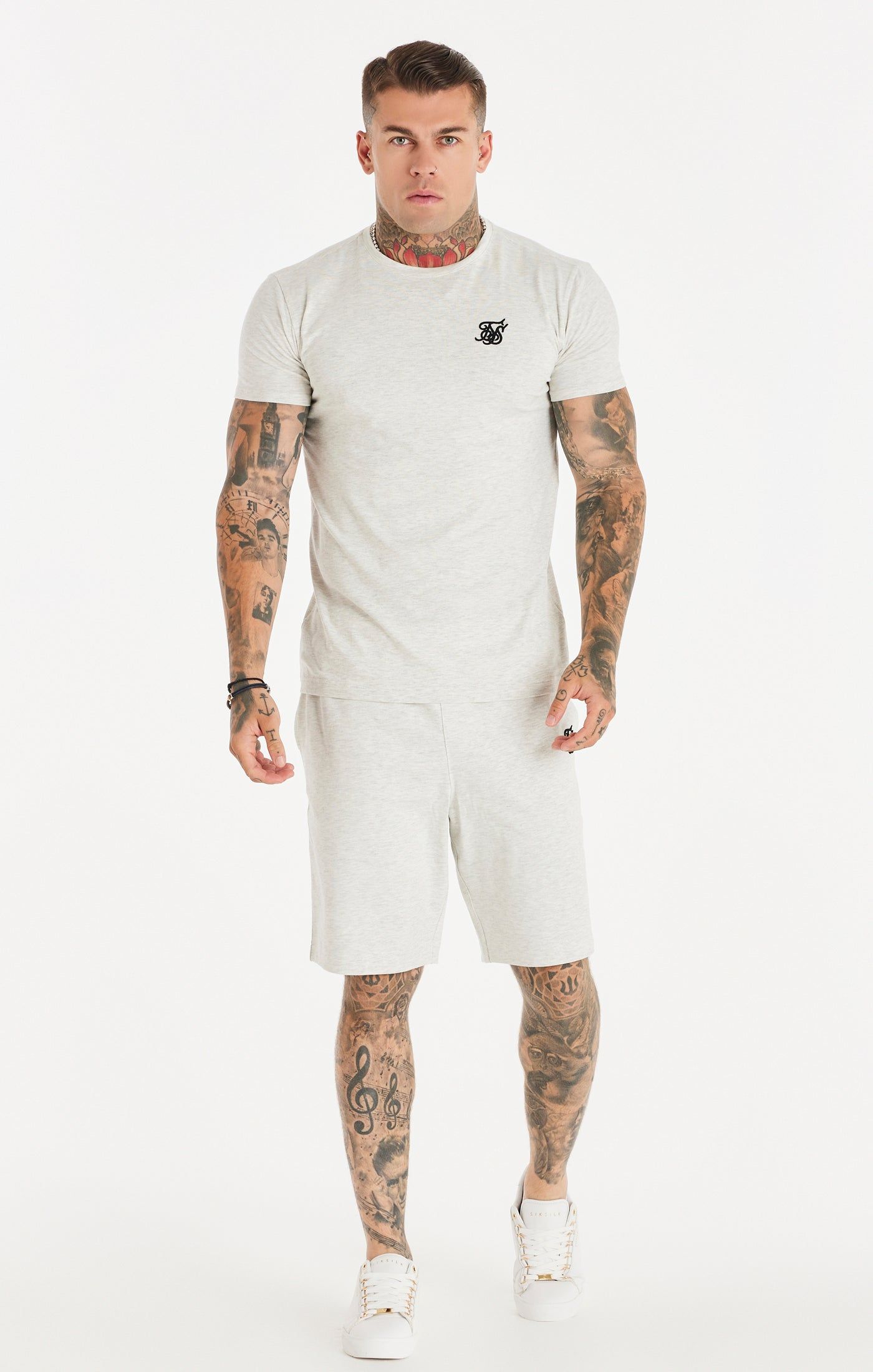 Snow Marl Essential Jersey Short sold by Siksilk product image thumbnail 5