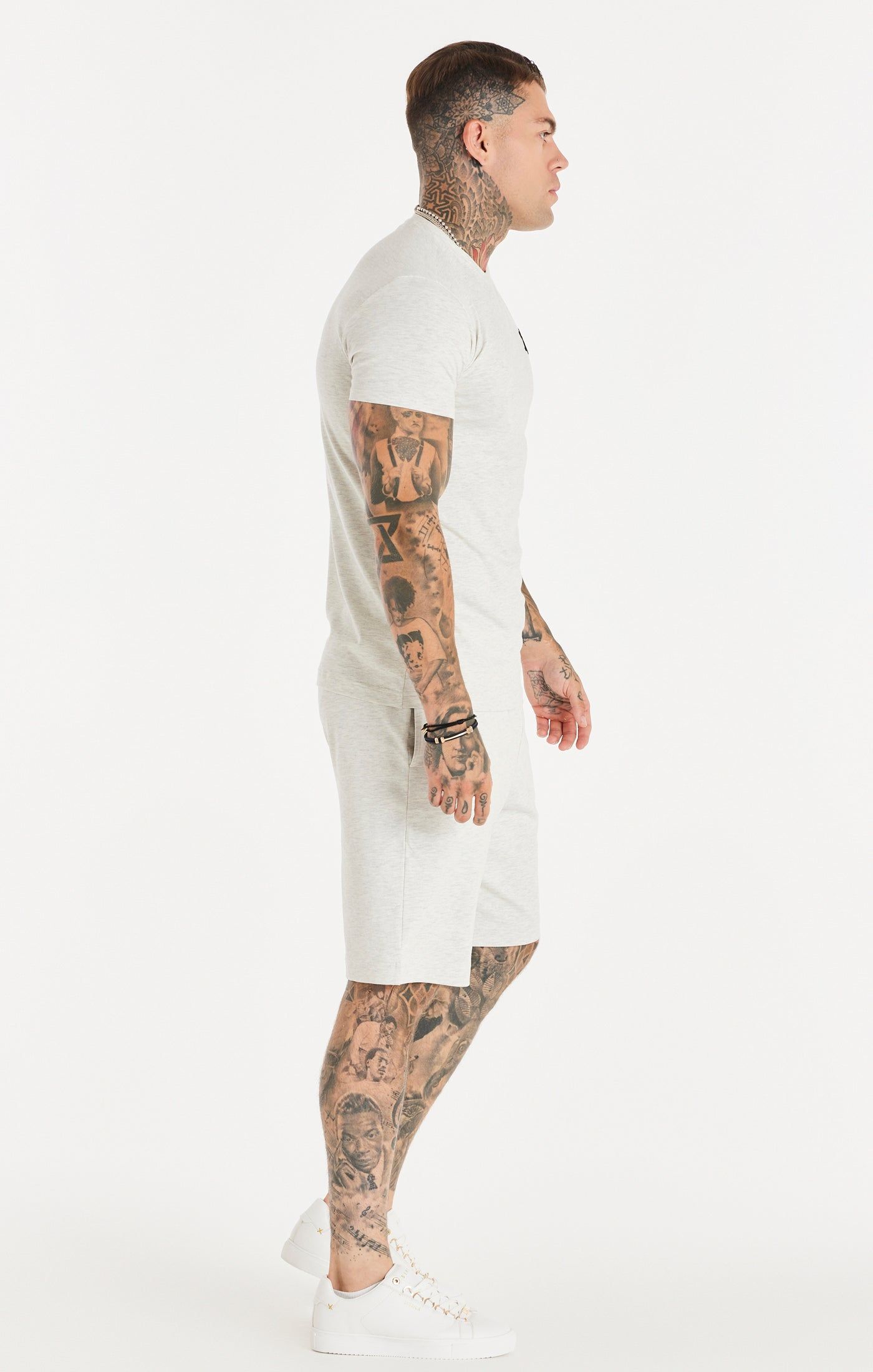 Snow Marl Essential Jersey Short sold by Siksilk product image thumbnail 6